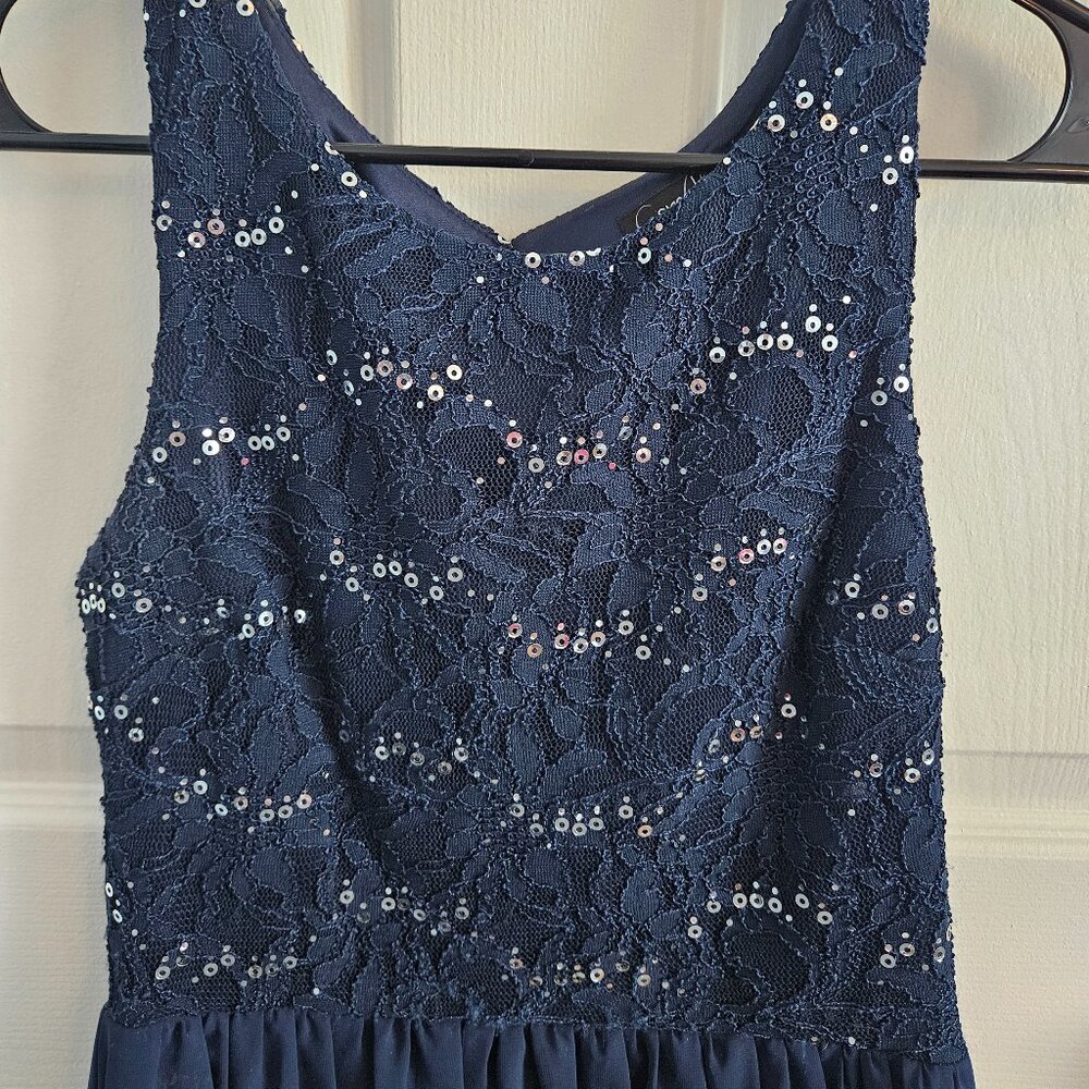 Pretty navy formal dress